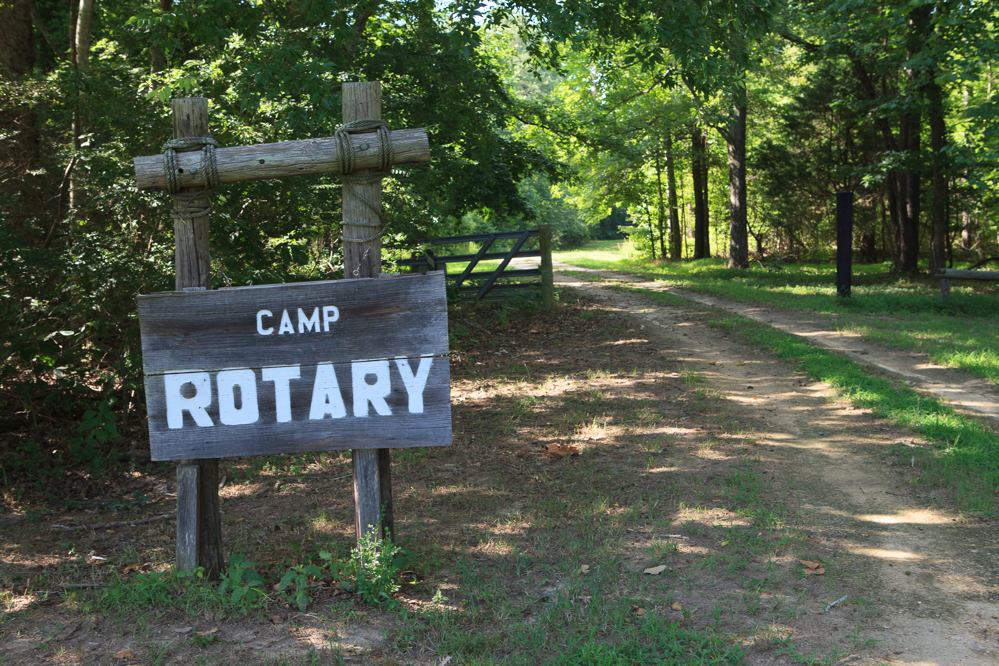 camp rotary sign